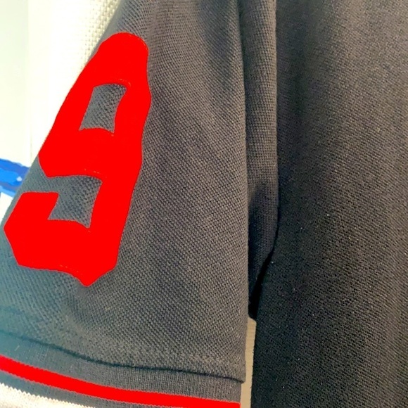 Men’s Franky Max Black & Red Polo Size XL - Picture 3 of 5